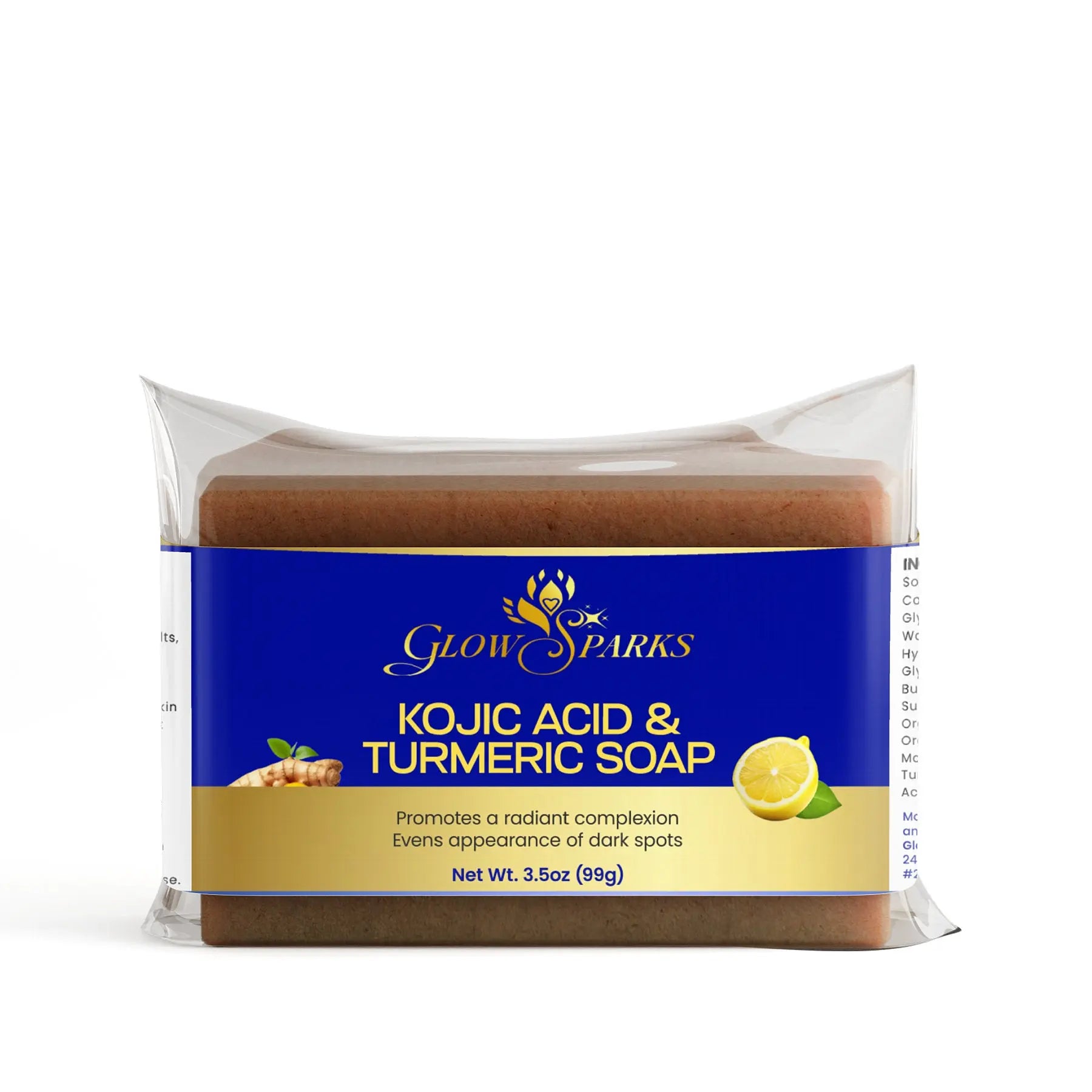 Kojic Acid & Turmeric Soap GlowSparks